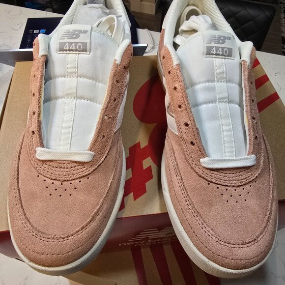 New Balance Numeric 440 V2 NM440JW2 Pale Pink White Suede Skate Shoes Mens 12 - Picture 4 of 14